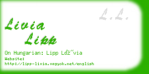 livia lipp business card